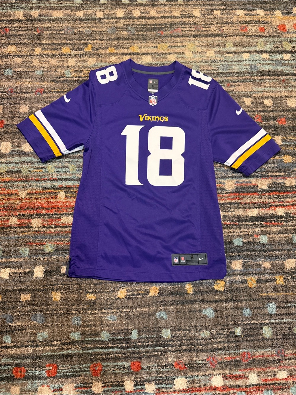 Nike Men’s Small Vikings Purple Justin Jefferson Football Jersey